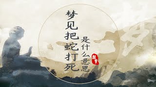 夢見把蛇打死是什么意思