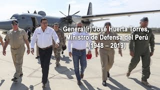 Ministro de Defensa José Huerta y su amplia trayectoria