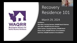 Recovery Residence 101