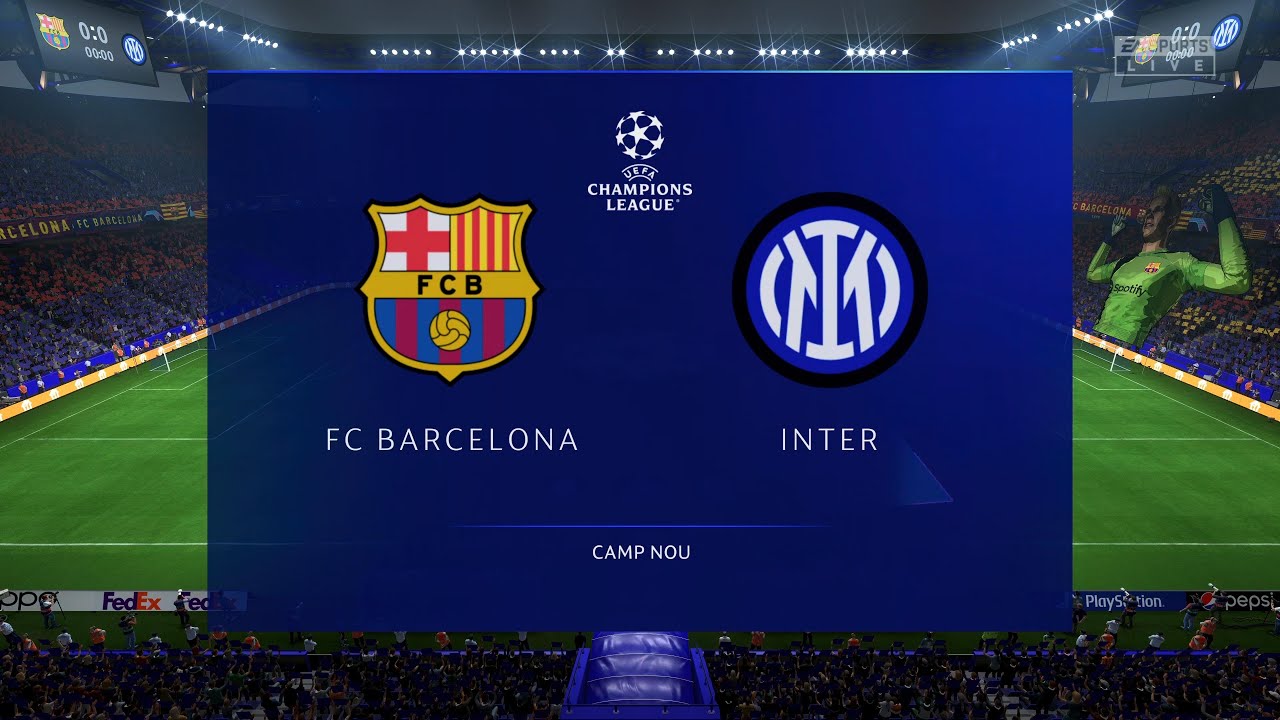 Champions League FC Barcelona 🆚 Inter Milan 22/23 Full Gameplay 4k HDR ...