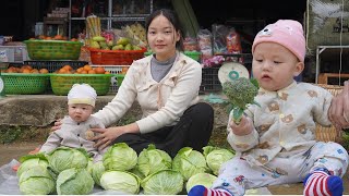 Harvest cabbage and sell it at the market - make delicious cabbage and sausage rolls