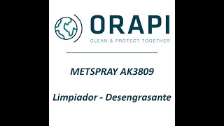 METSPRAY AK 3809 (Limpieza de una máquina)