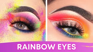 Rainbow Eyes Makeup Tutorial 🌈 10+ Pride Makeup Ideas