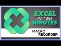 Excel VBA/Macros | Macro Recorder