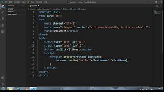 html input as javascript function argument