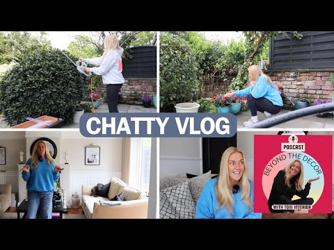 Trying wide leg baggy jeans! Gardening & Chatting