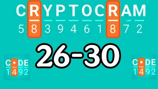 CRYPTOGRAM level 26 27 28 29 30