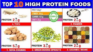 Top 10 High Protein Foods | Vegetarians