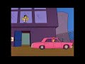 homer backs into grimy s car