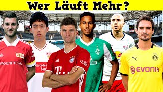 Welcher Fußballer läuft mehr? ⚽ Fußball Bundesliga Quiz 2021