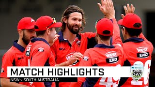Highlights: New South Wales v South Australia, Marsh One-Day Cup 2019