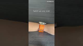 Hammer Active 3.0 Round Shape Smartwatch with 4 strap options😍 #hammerwatch #hammerlifestyle