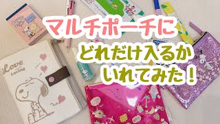 【スヌーピー】どれだけ収納力があるか鞄の中身いれてみた！驚き桃の木🍑