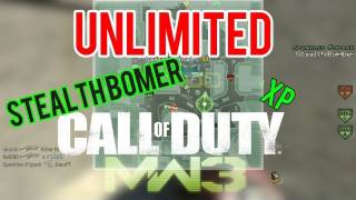 MW3 UNLIMITED STEALTH BOMBER / XP GLITCH!