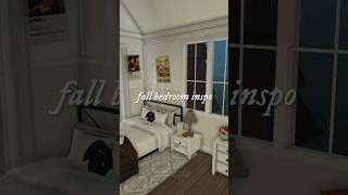 bloxburg fall bedroom inspo 🍂🐈‍⬛ #bloxburgfall #roblox #autumn #bloxburgdecals #bloxburg