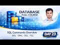 SQL Commands Overview | DDL, DML, DCL, TCL Explained in One Video
