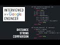 Python interview with a Google engineer: Edit distance string comparison
