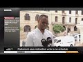 Parliament says restoration work on building is on schedule
