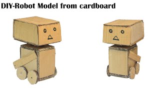 Stem project for kids - Make a simple Robot Model from cardboard