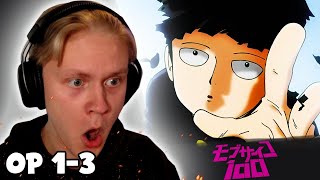 Mob Psycho 100 Opening 1-3 Reaction | TRIPPING VISUALS!