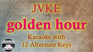 golden hour Karaoke - JVKE Instrumental Lower Higher Female Original Key
