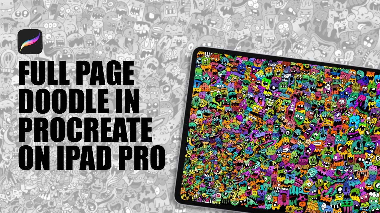 Full Page Doodle In Procreate On Ipad Pro Youtube