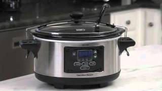 Slow Cooker | Hamilton Beach® | Set \u0026 Forget® 6 Qt. Programmable Slow Cooker (33969)