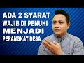 Syarat Menjadi Perangkat Desa