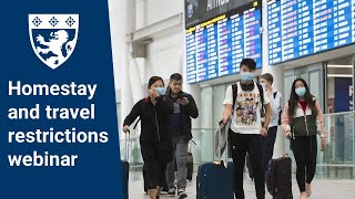 Homestay and travel restrictions webinar of Braemar College