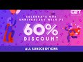 60% Off on all subscriptions from september 1st to 17th for earn2trade’s 8th Anniversary 🎁