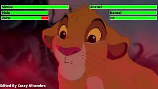 The Lion King (1994) Hyena Chase with healthbars