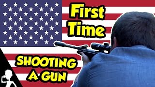 SHOOTING A GUN For The FIRST TIME | The USA Diaries | #156 | Get Germanized