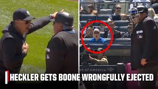 Hot mic catches Aaron Boone's outburst after wrongful ejection | MLB on ESPN
