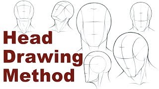Portrait Drawing Basics 1/3 - How To Draw A Simple Head (Loomis Method)