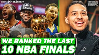 We Ranked The Last 10 NBA Finals 🏆 | Numbers On The Board