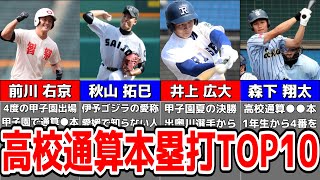 【高校通算本塁打ランキング】意外な選手がまさかのランクイン!?【阪神タイガース】