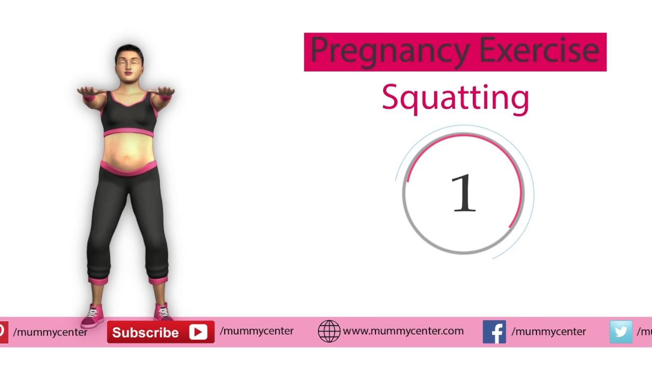 Pregnancy Exercise: Squatting | Pregnancy Exercise For Labor And ...