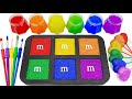 ❤🧡💛💚💙Satisfying RainbowCara Membuat Permen Hati Lolipop Pelangi dan Kolam Slime menjadi Playdoh ASMR