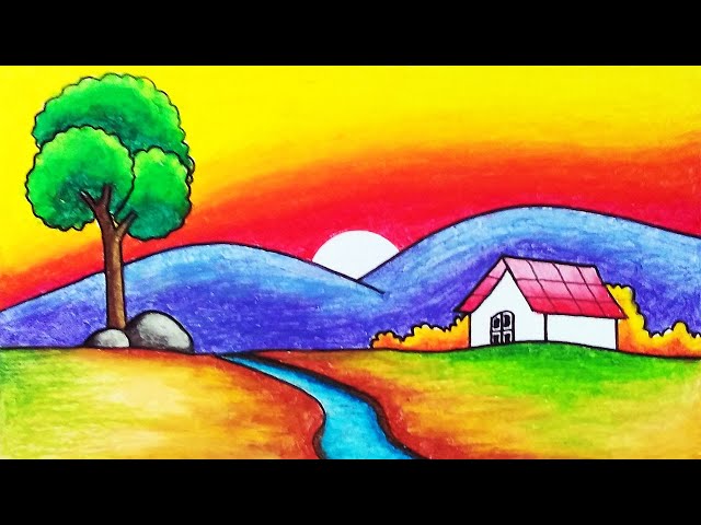 Beautiful Scenery Images Drawing Infoupdate Org