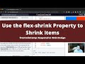 Use the flex shrink Property to Shrink Items (CSS Flexbox) freeCodeCamp tutorial