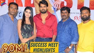 90ML Success Meet HIGHLIGHTS | Kartikeya | Neha Solanki | Anup Rubens | 2019 Latest Telugu Movies