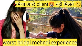 worst bridal mehndi experience 🤬😥part 2||Bridal mehndi