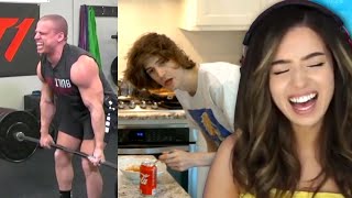 Pokimane reacts to best clips of 2021