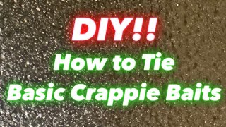 DIY make your own crappie fishing baits