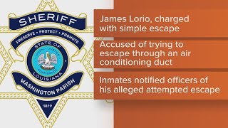 Washington Parish Sheriff praises officers after inmate's escape fails