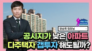 공시지가 1억 미만 아파트 다주택자 갭투자해도 되는 걸까?