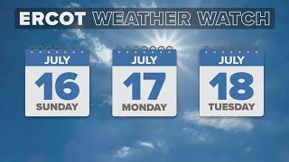 ERCOT issues Weather for July 16-18, 2023