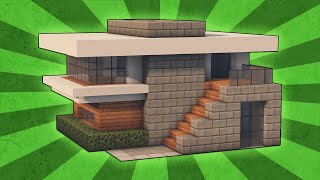 Minecraft: How To Build A Small Modern House Tutorial (#4)