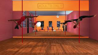 P-Valley Pole Dance Class (Sims 4 Animation)