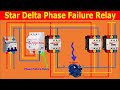 Star Delta Starter Connection Diagram with Phase Failure Relay | Star Delta Phase Failure Relay